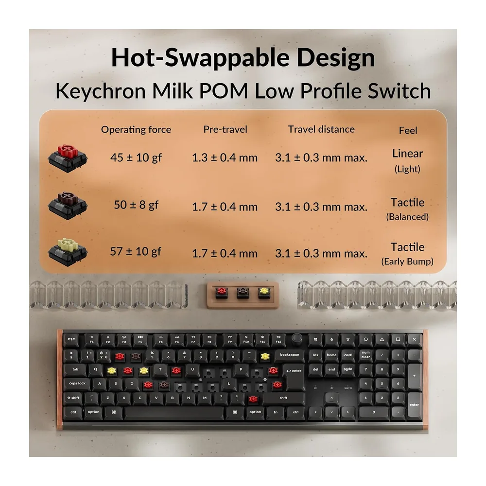 Keychron K5 Ultra 8K kabellose mechanische QWERTZ-Tastatur — 3