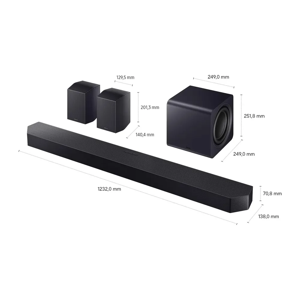 Samsung HW-Q995GH / Q990H Q-Series 11.1.4-Kanal Surround-Soundbar für TVs — 3