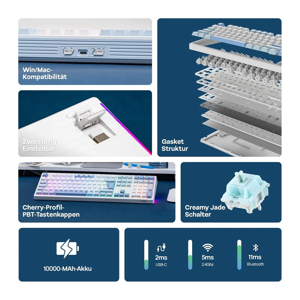 MechLands EPOMAKER TH108 Mechanische Tastatur — 3