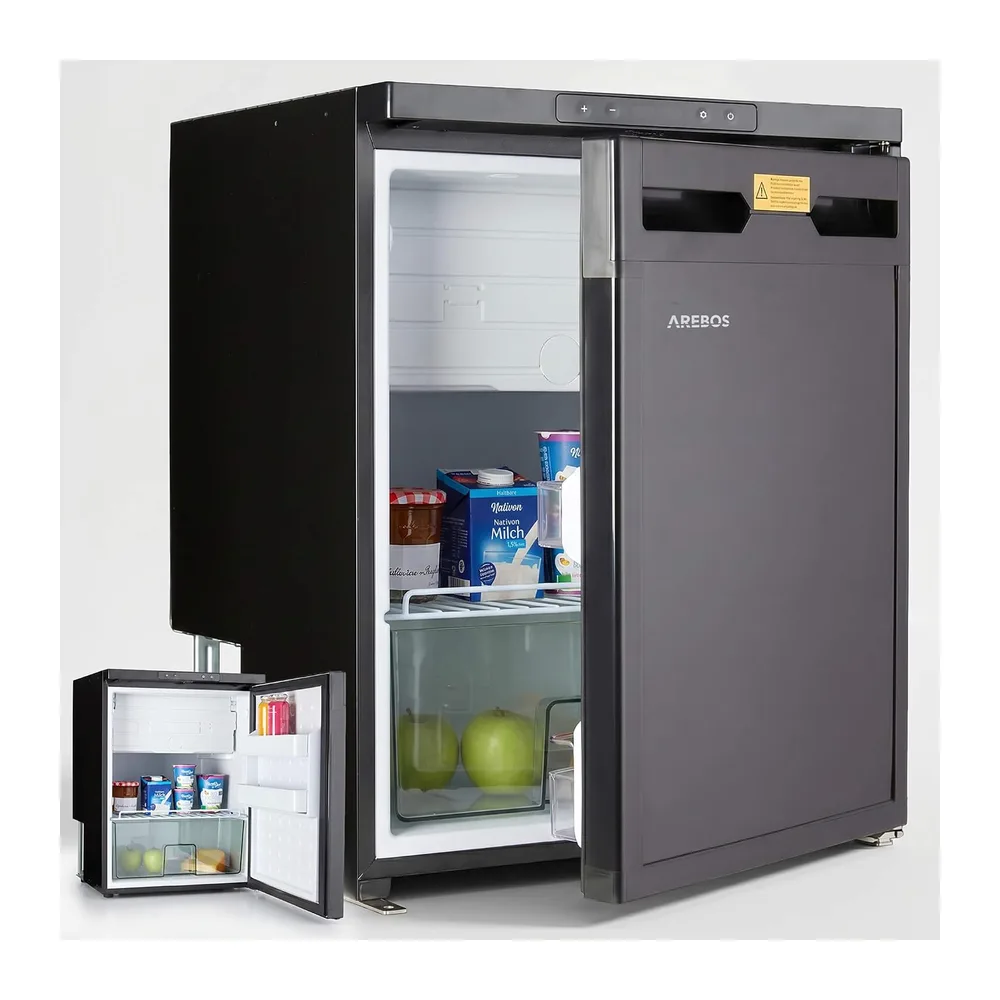 Arebos Wohnmobil Kompressor Kühlschrank 65L mit Gefrierfach