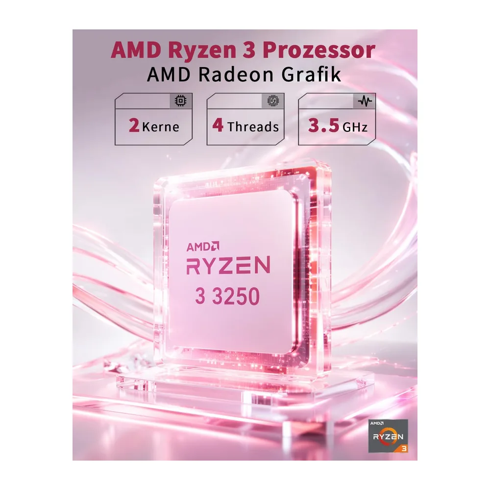 Molegar 15,6 Zoll FHD IPS Süß Laptop Roségold — 3