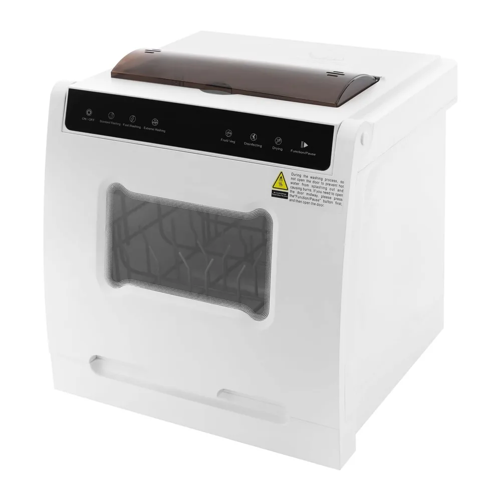 Mini Geschirrspüler Tischgeschirrspüler 4–6 Personen 800W Kompakt Spülmaschine Touchscreen 6 Programme leise