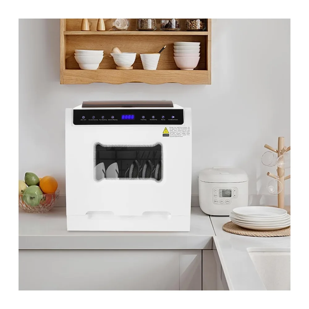 Mini Geschirrspüler Tischgeschirrspüler 4–6 Personen 800W Kompakt Spülmaschine Touchscreen 6 Programme leise — 3