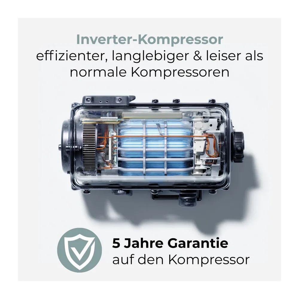 Bomann® Side by Side Kühlschrank | Wasserspender mit Tank | Energieklasse D | 177cm | NoFrost | 5 Jahre — 5