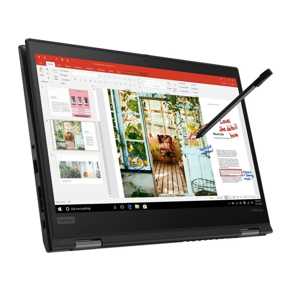 Lenovo ThinkPad X390 Yoga, 13,3" Touch Display, Intel Core i5 8365U, 16GB RAM, 256GB SSD, Windows 11 Pro,
