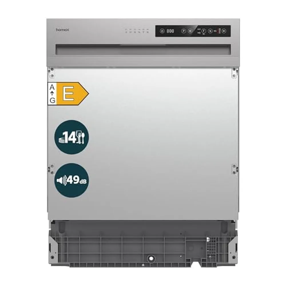 homeX DWSI601449E Geschirrspüler 60 cm Spülmaschine teilintegrierbar EEK E [Energieklasse E] — 4