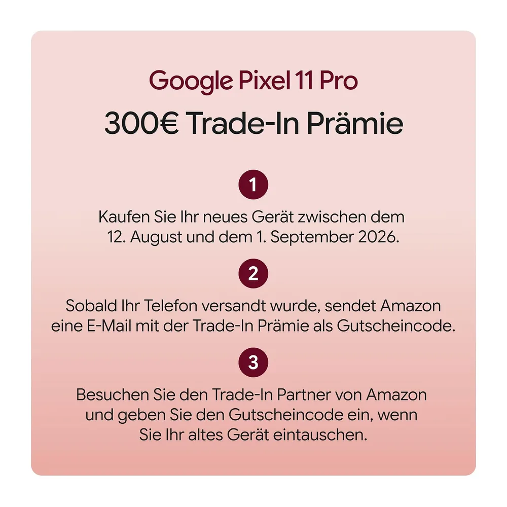 Google Pixel 11 Pro – Smartphone ohne SIM-Lock - Obsidian, 256GB — 3
