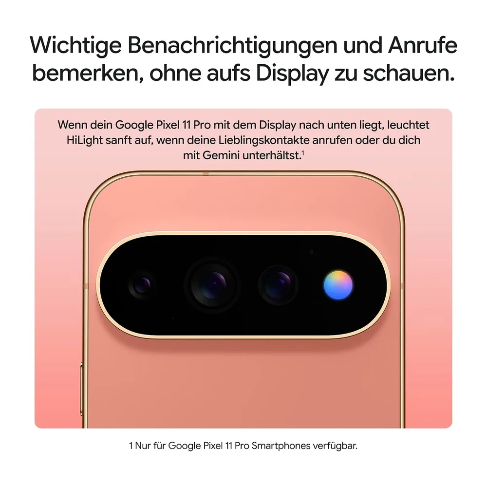 Google Pixel 11 Pro – Smartphone ohne SIM-Lock - Obsidian, 256GB — 6