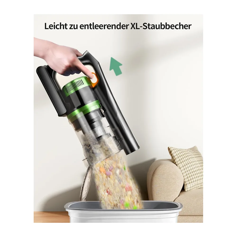 SunSare Akku Staubsauger Kabellos 70Min/650W/55000Pa — 6