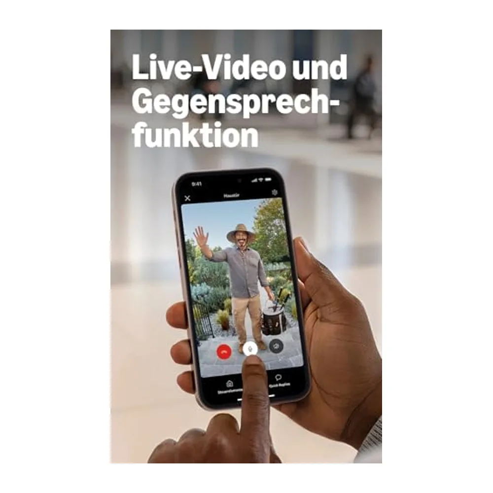 Amazon Echo Show 11 (neueste Gen.), Graphit + Ring Akku-Videotürklingel (neueste Gen.) | Besucher auf dem — 4