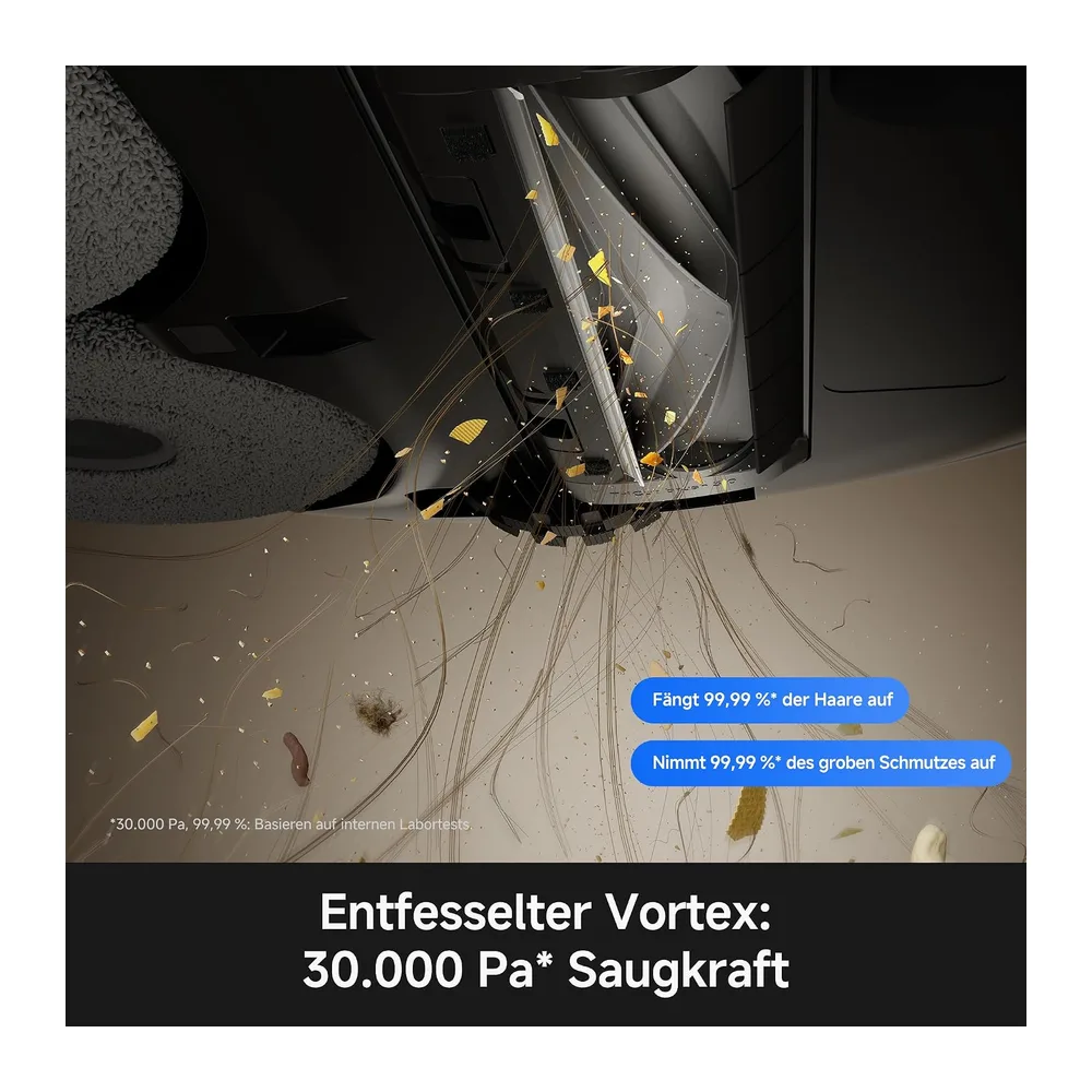 MOVA P70 Pro Ultra Saug- & Wischroboter, 30.000Pa Saugkraft, 12N Bodendruck — 3