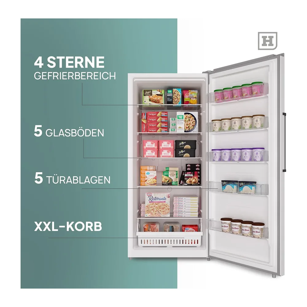 Heinrich´s Gefrierschrank, 600L XXL Freezer, No-Frost Schutz, 1x Gefrierschublade, 5x Glasböden, LED-Display, — 3