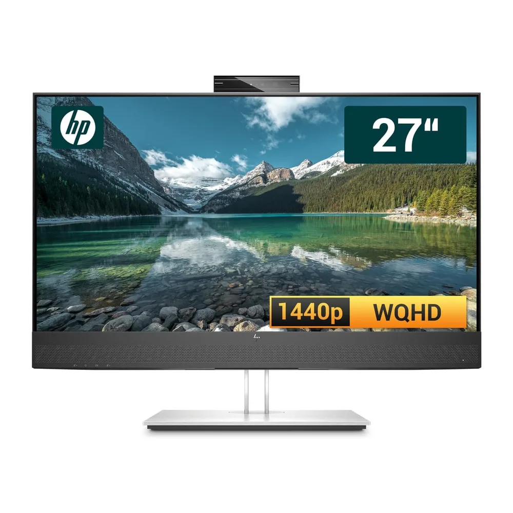 HP E27m G4 2560 x 1440 Pixel 27 Zoll / 68,58 cm TFT Monitor mit Kamera HDMI 1000:1