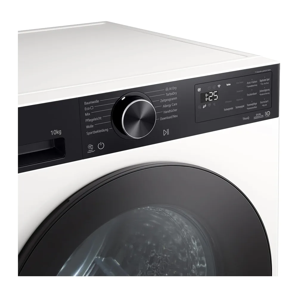 LG RT10X7P Wärmepumpen-Trockner (10 kg, Energieklasse C) mit AI Dry, TurboDry, selbstreinigendem Kondensator — 5