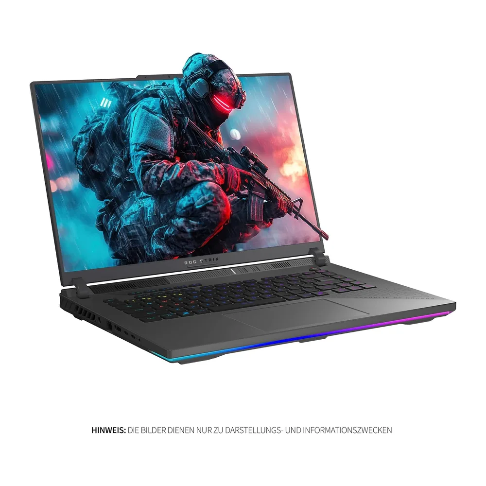 ASUS ROG Strix G16 Gaming Laptop, AMD Ryzen 9 8940HX, 64 GB DDR5 RAM, 1 TB SSD, NVIDIA GeForce RTX 5060 8 GB, — 3