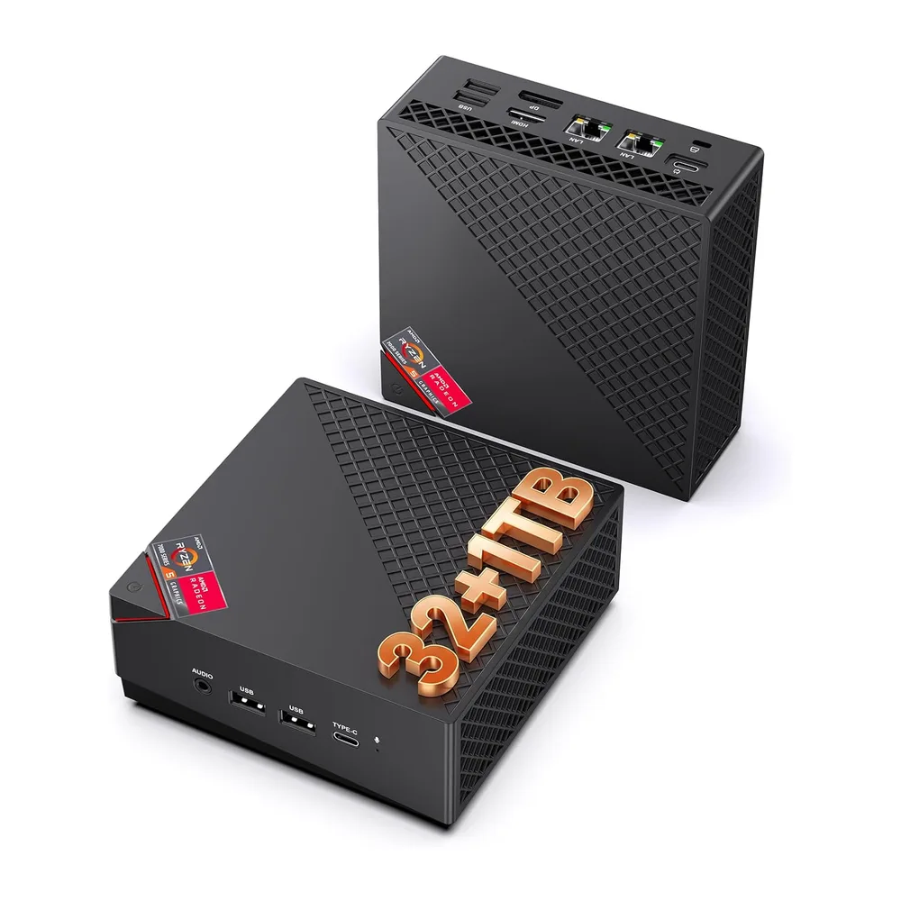 NiPoGi AM06 PRO Mini PC 32 GB DDR4 1 TB M.2 SSD