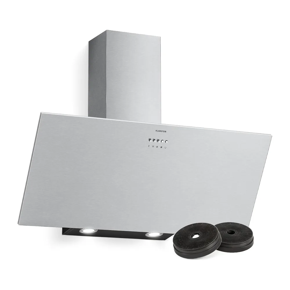 Klarstein Silver Lining 90 cm Kopffrei-Dunstabzugshaube