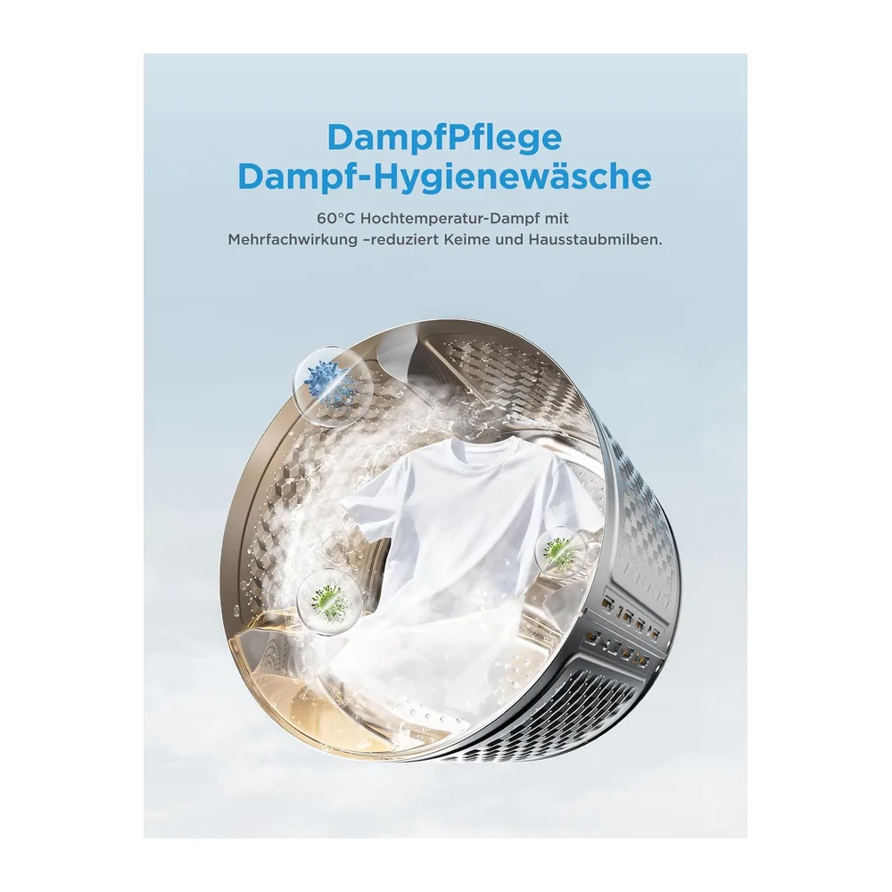 Midea Waschtrockner 8/6 kg EEK A-10% BLDC Inverter Motor weiß MFV3ED80BA10 [Energieklasse A] — 5