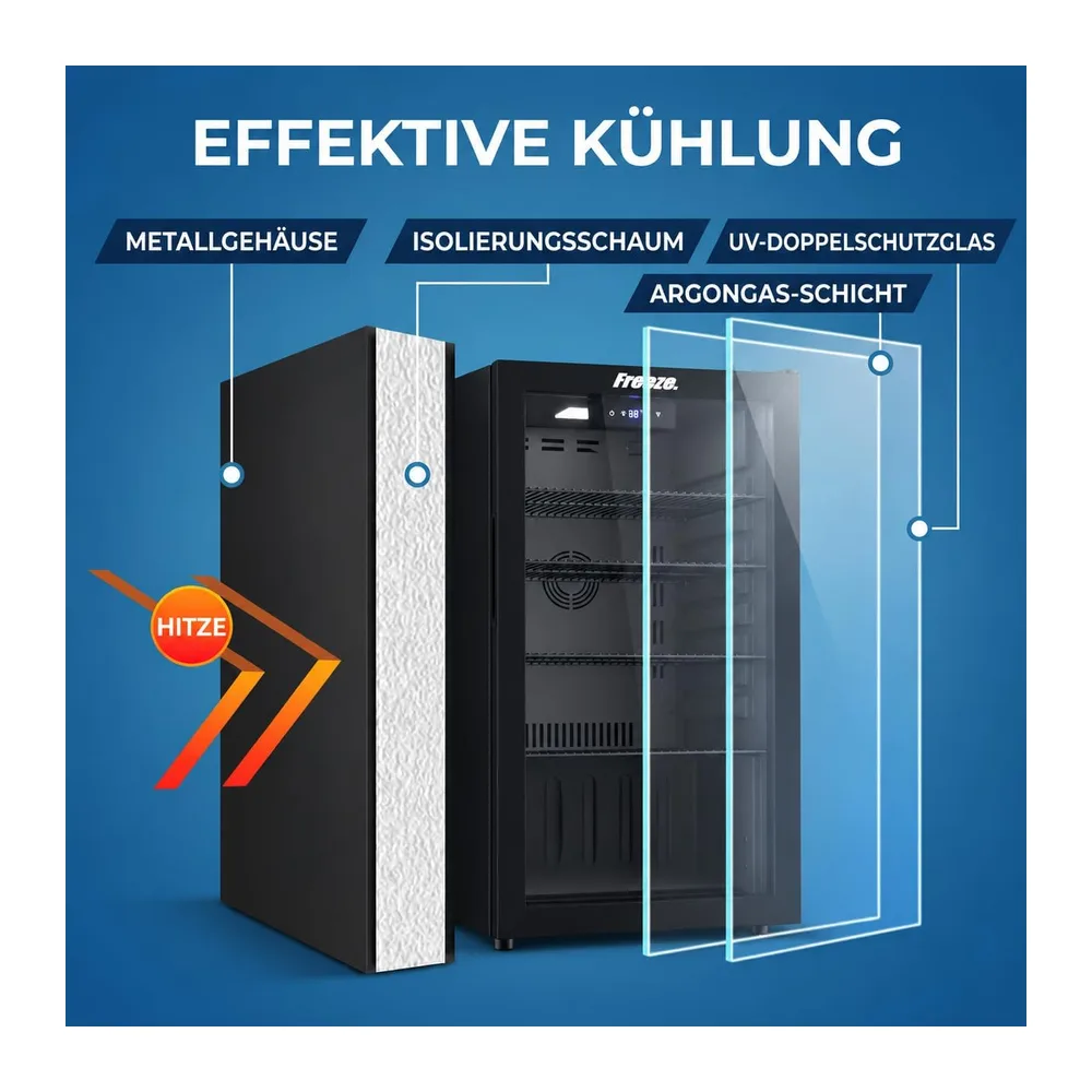 FREEZE. NinetyB+ 86L Getränkekühlschrank — 5