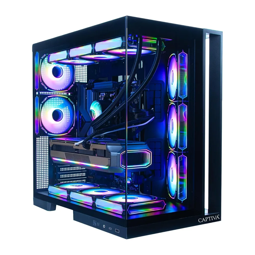 Captiva PC Highend Gaming R10-4001 | AMD Ryzen 7 9850X3D | 64GB DDR5 RAM | NVIDIA GeForce RTX 5080 16GB | 2