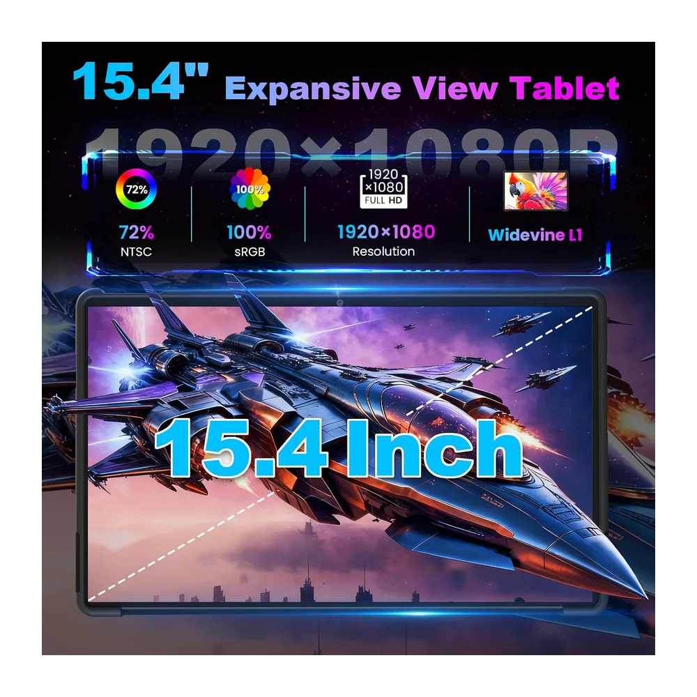 jumper Tablet 15,4 Zoll, Android 16 Tablet Helio G99 Octa-Core Prozessor — 3