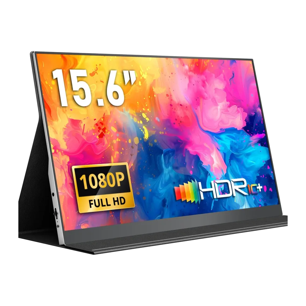 Portabler Monitor, 15,6 Pouces IPS-Bildschirm mit 100% sRGB