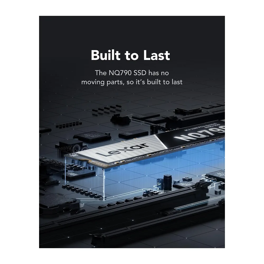 Lexar NQ790 1To NVMe SSD, M.2 2280, PCIe 4.0, bis zu 7000 Mo/s Lesegeschwindigkeit, kompatibel mit PS5 und PC