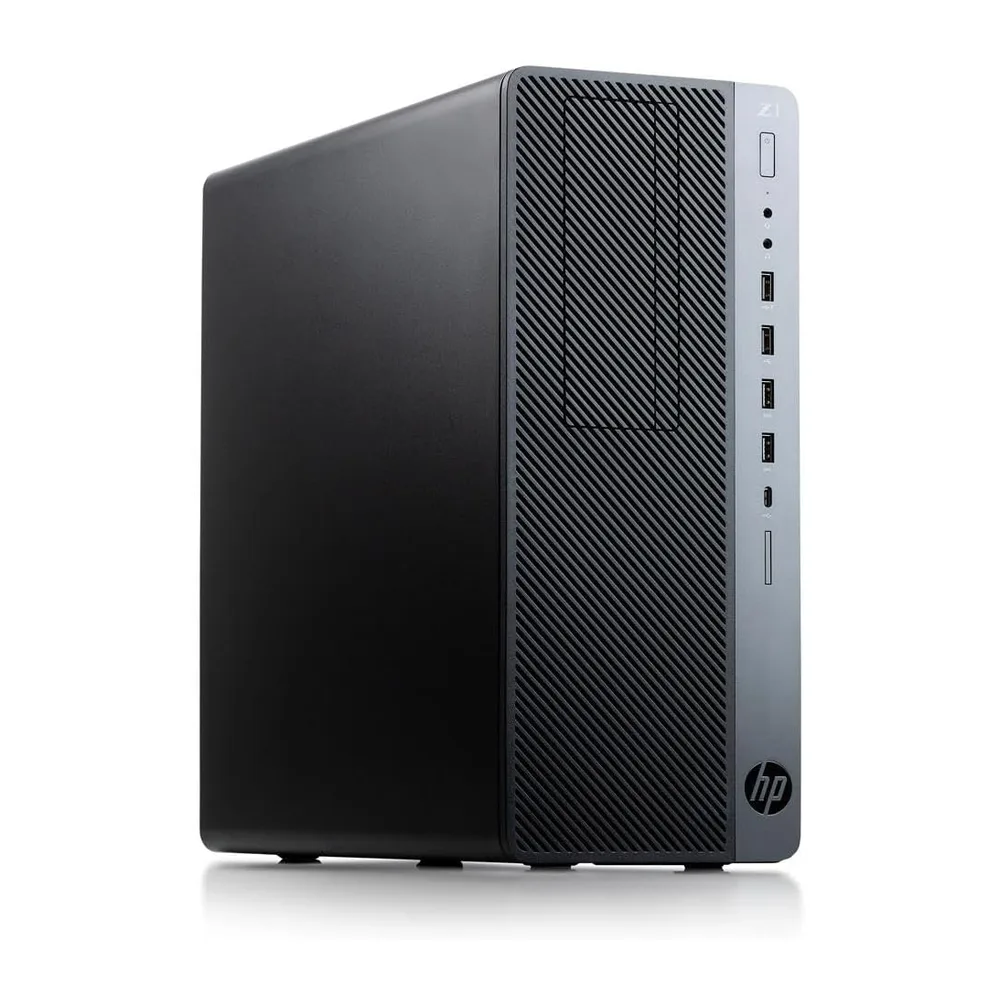 HP Z1 Entry Tower G5 Station de travail PC de bureau Intel Core i7-9700T, 16 Go de RAM, 512 Go SSD, clavier QWERTY améri